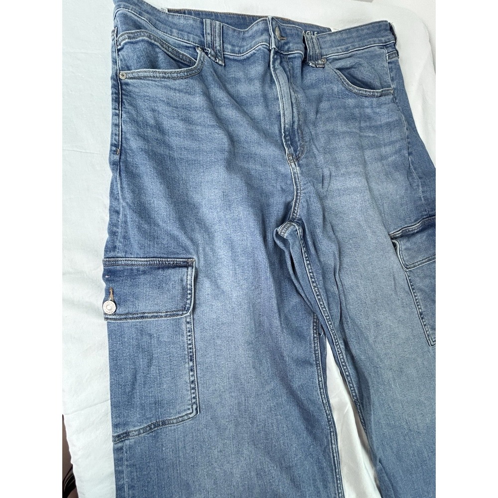american eagle dreamy drape baggy wide leg super high rise 18 - Picture 11 of 11